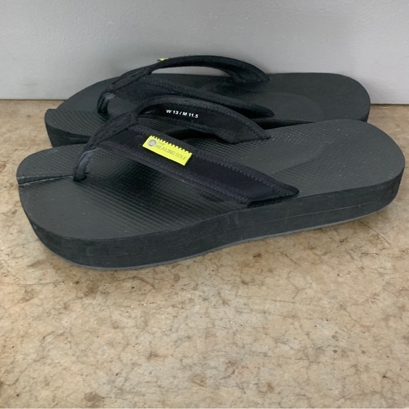 The Healing Sole Black Flip Flops Size M 11.5/W 13 - Picture 4 of 10